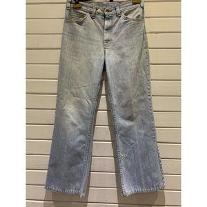 Vintage 1970s? 80s? women's GWG Denim flare Leg Made In Canada Hippie jeans 30"